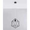 Závěsná lampa - Gaspare - černá