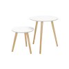Scandinavian Round Side Tables LET07WN 1