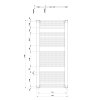 DIRECT otopné těleso s bočním připojením 750x1320 mm, bílá