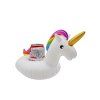 FlexiFit - Nafukovací držák nápojů Unicorn - bílá