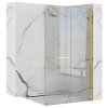 Rea - Sprchová zástěna Walk-in Cortis - zlatá/transparentní - 100x199,5 cm L/P