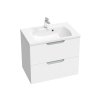 Ravak - Skříňka pod umyvadlo SD Classic II, 70x45 cm - bílá/šedá