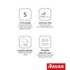 Ravak - Sprchové dveře dvoudílné Matrix MSD2 100 pravá - satin, transparentní sklo