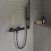 Ravak - Termostatická sprchová nástěnná baterie Puri 150 mm - černá
