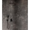 Ravak - Podomítková baterie 10° Free black, vanová/sprchová s přepínačem pro R-box - černá