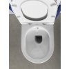 INFINITY závěsná WC mísa Rimless, integrovaný ventil a bidet. sprška, 36,5x53cm, bílá