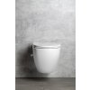 INFINITY závěsná WC mísa Rimless, integrovaný ventil a bidet. sprška, 36,5x53cm, bílá