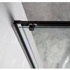 SIGMA SIMPLY BLACK čtvercový sprchový kout 800x800 mm, rohový vstup, čiré sklo