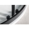 SIGMA SIMPLY BLACK čtvrtkruhová sprchová zástěna 800x800 mm, R550, čiré sklo