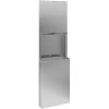Zásobník na papírové ručníky a odpadkový koš 45l, 438x1371x98 mm, nerez mat