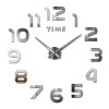 Via Domo - DIY nástěnné hodiny Europeo - stříbrná - 80x80 cm