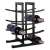 Via Domo - Bambusový stojan na víno Fantasia - černá - 29x42 cm