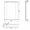 KORIN zrcadlo s LED osvětlením 40x70x12cm