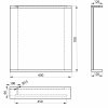 KORIN zrcadlo s LED osvětlením 60x70x12cm