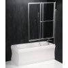 OLBIA vanová zástěna s pneumatickým zdvihem, š. 1230 mm, stříbrná, čiré sklo