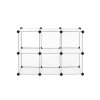 Modulární box - bílá - 93x93x31 cm