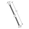 POWERFLEX opletená sprchová hadice, 175 cm, zlato