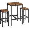 Barový set Industry - stůl + 2 ks židle