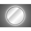 LED zrcadlo Luna - černá - 60x60 cm - II. Jakost