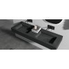 406473 4 cerano dvojumyvadlo z liteho mramoru geminia nastenne cerna matna 133x45 cm
