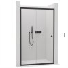 CERANO - Sprchové posuvné dveře Varone L/P - černá matná, transparentní sklo - 130x195 cm