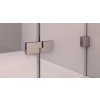 FORTIS EDGE sprchové dveře bez profilu 1100mm, čiré sklo, levé