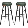 Barová židle - zelená - 51,6x76,2x51,6 cm - set 2 ks