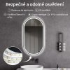 CERANO - Koupelnové LED zrcadlo Salvo, kovový rám - černá matná - 40x60 cm