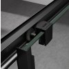 SIGMA SIMPLY BLACK čtvercový sprchový kout 1000x1000 mm, rohový vstup, Brick sklo