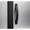 SIGMA SIMPLY BLACK čtvercový sprchový kout 900x900 mm, rohový vstup, Brick sklo