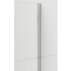 ESCA CHROME jednodílná sprchová zástěna k instalaci ke stěně, kouřové sklo, 900 mm