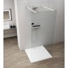 ESCA WHITE MATT jednodílná sprchová zástěna do prostoru, čiré sklo, 1300 mm