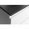 ALTAIR skříňka s deskou 78,5 cm, bílá/antracit břidlice