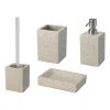WC štětka na postavení Erga Sand - přírodní - 9,8x37x9,8 cm