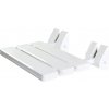 Nástěnné sprchové sedátko Erga HANDICAP - bílá - 34x11x33,5 cm
