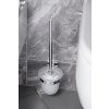 X-SQUARE WC štětka závěsná, mléčné sklo, chrom