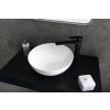 THIN umyvadlo na desku, Rockstone Ø 39 cm, bílá mat