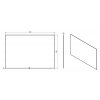 ACCORD zrcadlo s fazetou 1200x800mm, bez úchytu
