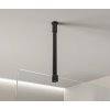 CERANO - Sprchová vzpěra Onyx - kulatá - vertikální do stropu - 40 cm - černá matná
