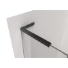 CERANO - Sprchová vzpěra Onyx L - levá - 29x15 cm - černá matná