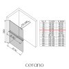 CERANO - Sprchová zástěna Walk-in Onyx Round L/P - 8 mm + polička/držák na ručníky - kulatá vzpěra - chrom, transparentní sklo - 70x200 cm