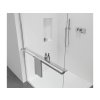 CERANO - Sprchová zástěna Walk-in Onyx Round L/P - 8 mm + polička/držák na ručníky - kulatá vzpěra - chrom, transparentní sklo - 120x200 cm