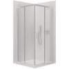 NIORO - Sprchový kout Fabrizio L/P + FastInstall - chrom, transparentní sklo - 90x90 cm - posuvný