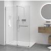 CERANO - Sprchová zástěna Walk-in Medin L/P - 8 mm - chrom, transparentní sklo - 140x195 cm - dvoudílná posuvná