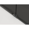 CERANO - Sprchová zástěna Walk-in Medin L/P - 8 mm - černá matná, grafitové sklo - 140x195 cm - dvoudílná posuvná