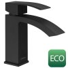 GINKO 35 stojánková umyvadlová baterie bez výpusti, ECO kartuše, černá mat