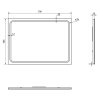 GEMINI zrcadlo s LED osvětlením 500x700mm