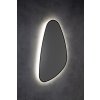 ELENA zrcadlo s LED podsvícením 20W, 68x96cm, černá mat