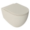 INFINITY závěsná WC mísa, Rimless, 36,5x53cm, ivory