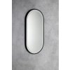KAIRA oválné zrcadlo s LED osvětlením 45x90cm, černá mat